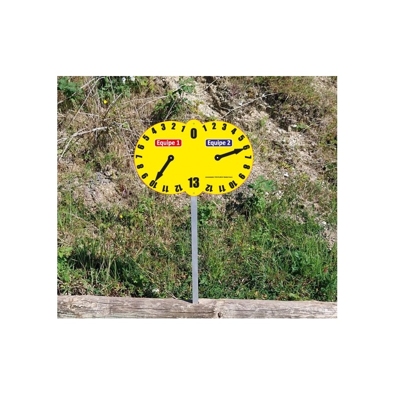 Marqueur de scores pour terrain de pétanque