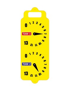 Compteur de score pétanque vertical avec emplacement numéro de terrain