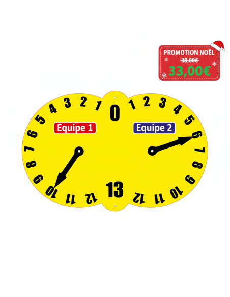 Marqueur de scores pour terrain de pétanque