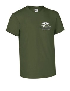 Tee shirt vert personnalisé