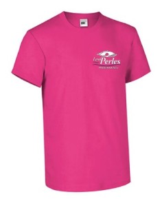 Tee shirt fushia personnalisé