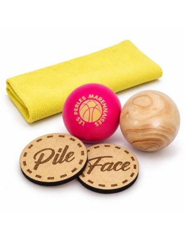 Kit Cadeau Pétanque | Cochonnets, Jeton & Chiffonnette