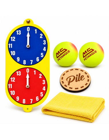 Kit Cadeau Pétanque Complet – Tableau de Scores et Accessoires