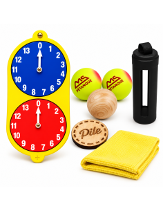 Kit Cadeau Pétanque Premium | Compteur et 3 Cochonnets